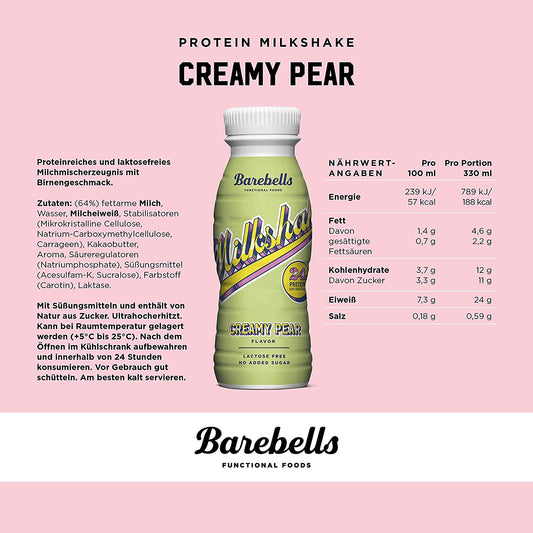 Barebells Protein-Milkshake Creamy Pear - 330ml