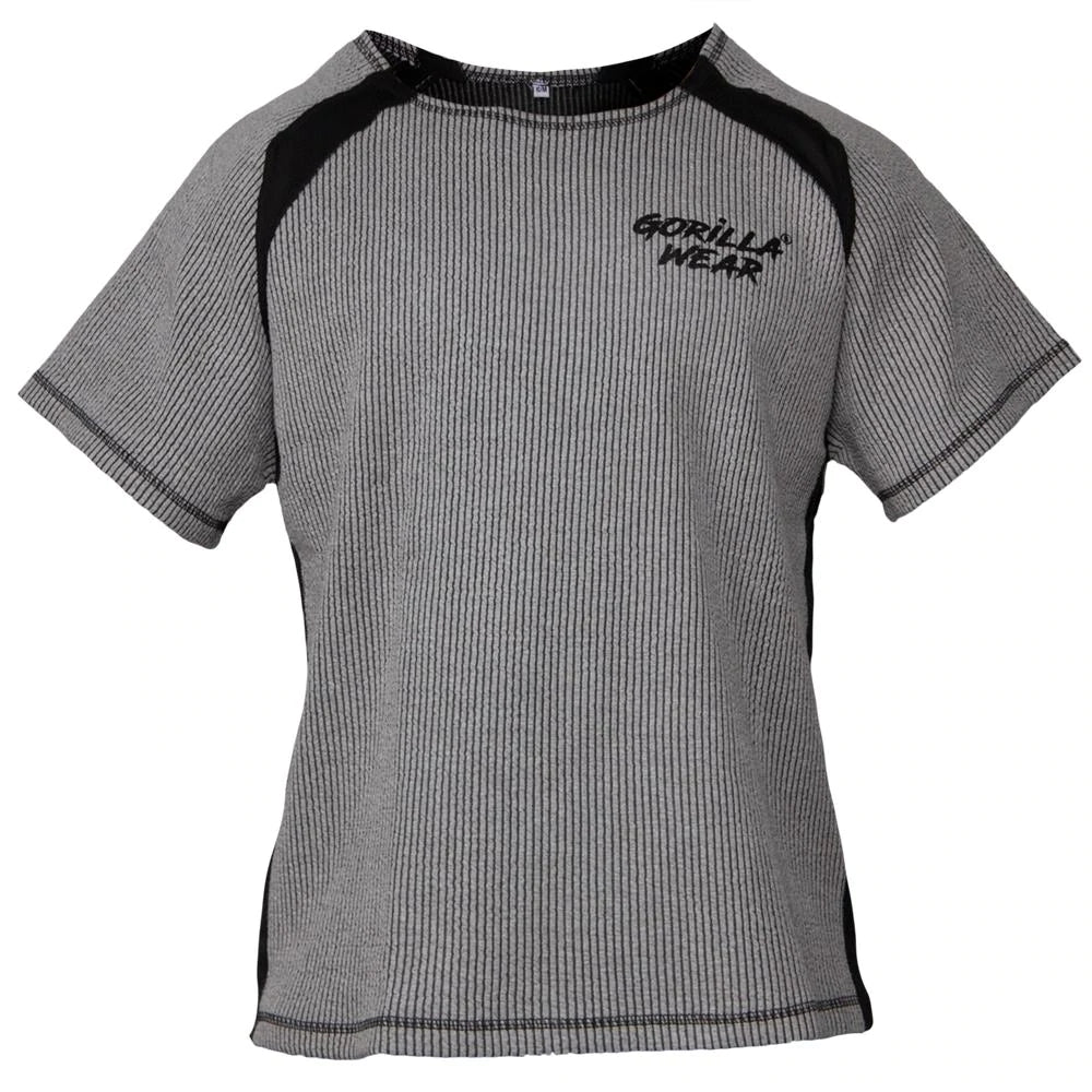 Gorilla Wear Augustine Old School Work Out Top - Grau/Schwarz