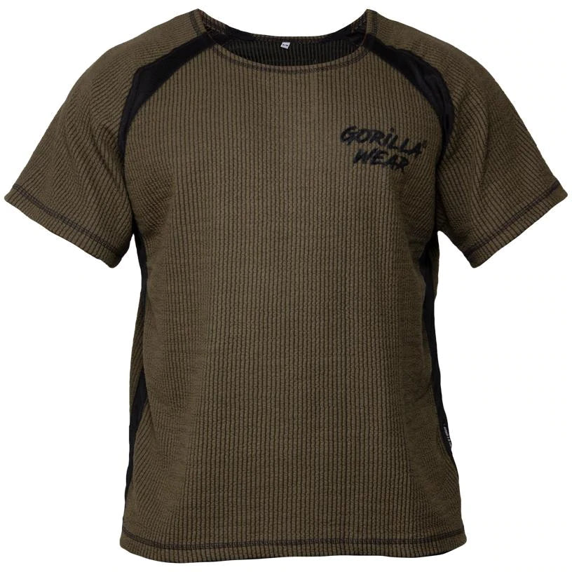 Gorilla Wear Augustine Old School Work Out Top - Armee Grün/Schwarz