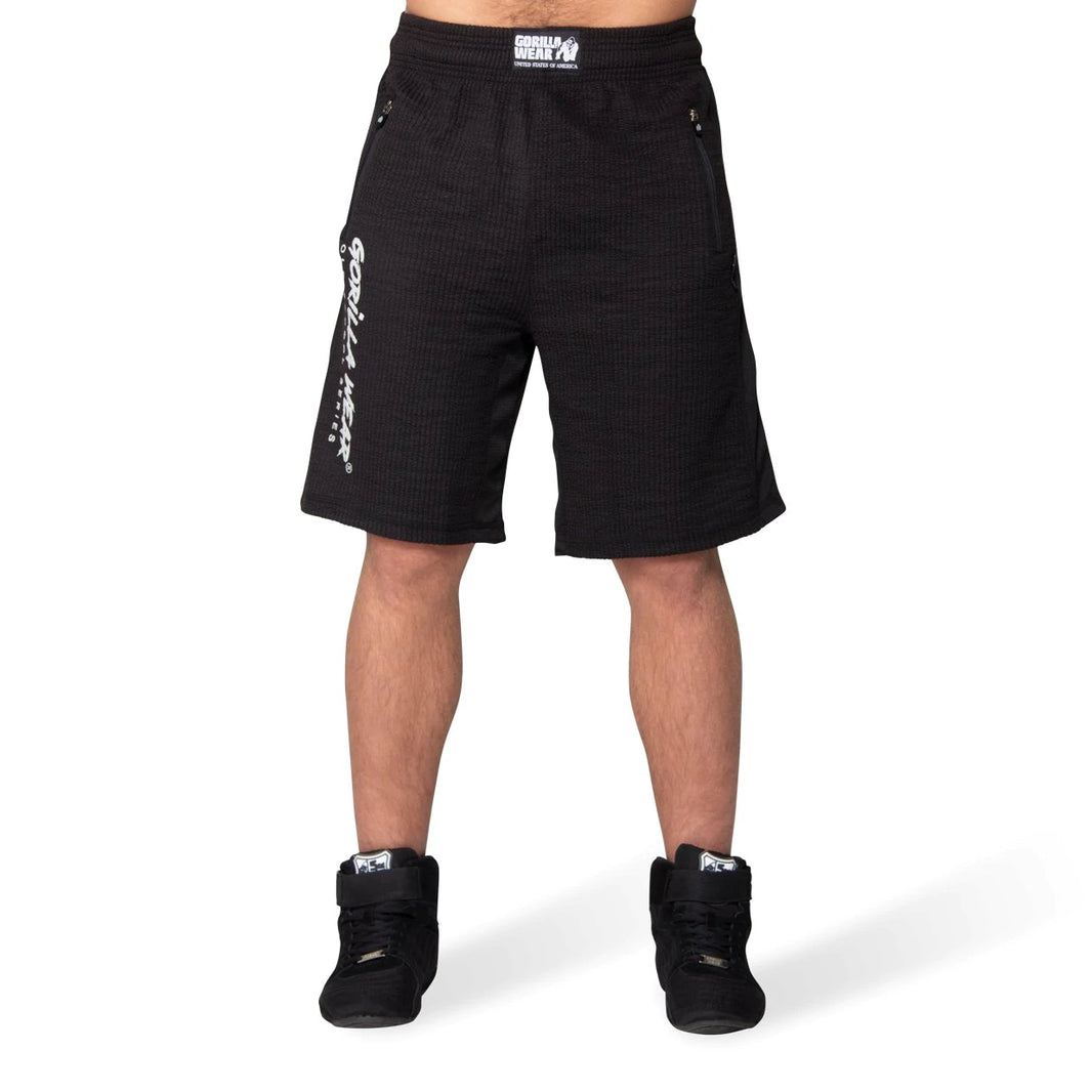 Gorilla Wear Augustine Old School Shorts - Schwarz/Weiss