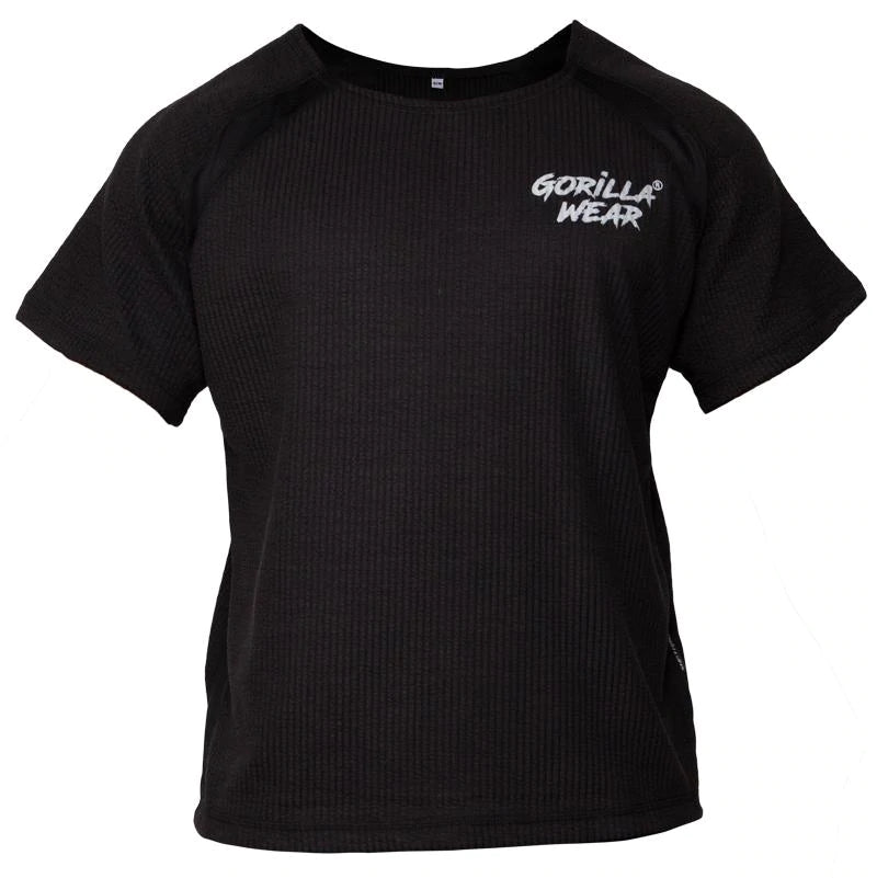 Gorilla Wear Augustine Old School Work Out Top - Schwarz/Weiss
