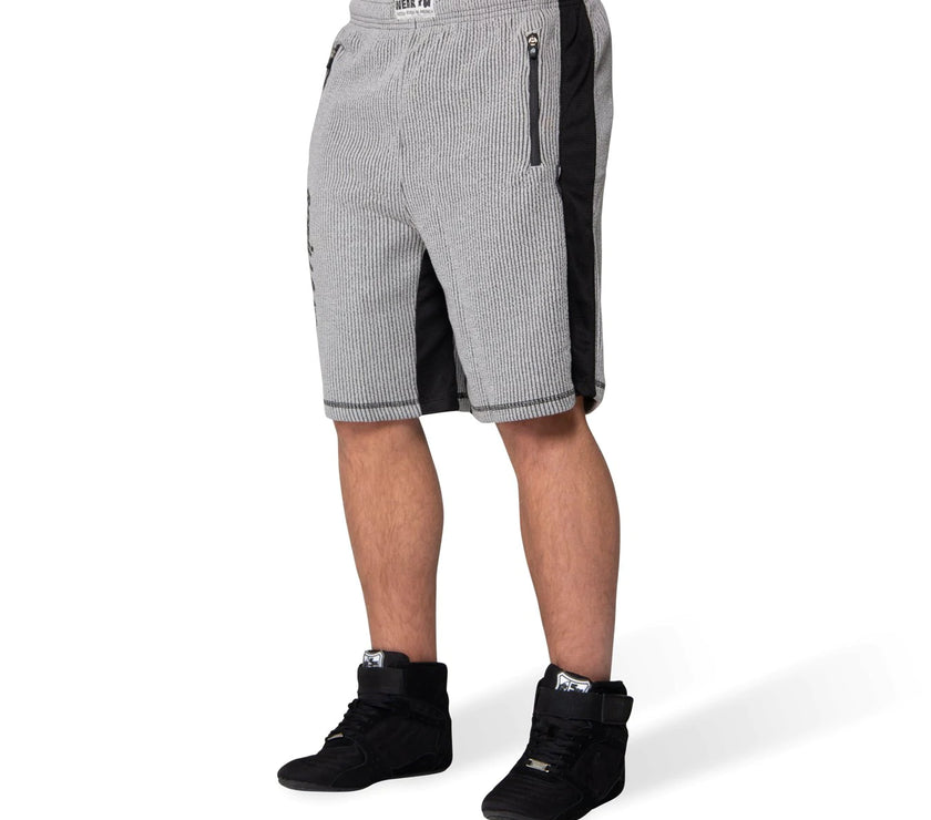 Gorilla Wear Augustine Old School Shorts - Grau/Schwarz