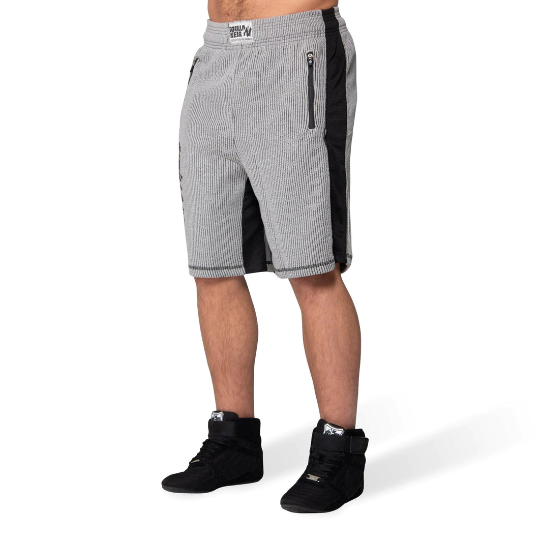 Gorilla Wear Augustine Old School Shorts - Grau/Schwarz