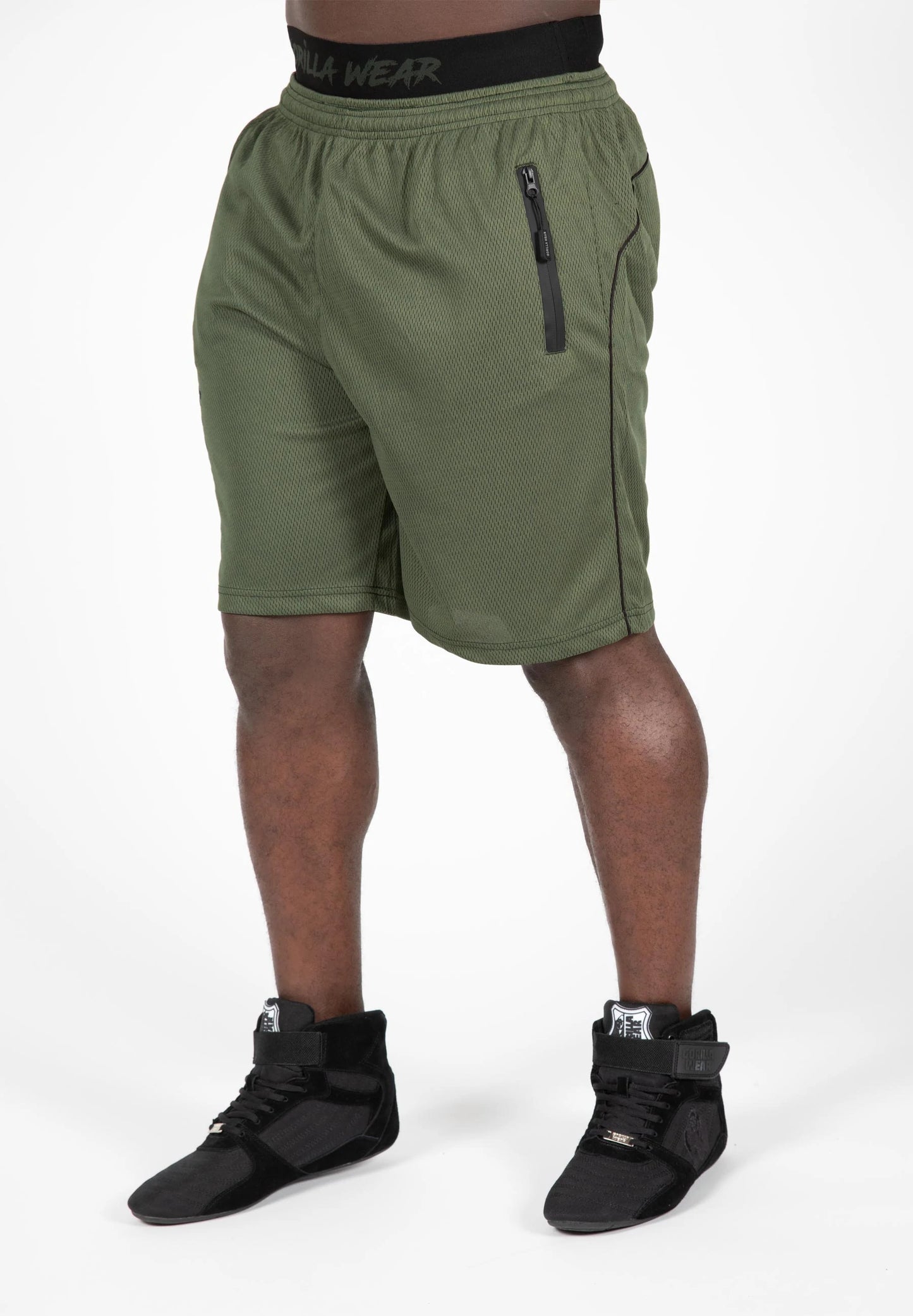 Gorilla Wear Mercury Mesh Shorts - Armee Grün/Schwarz