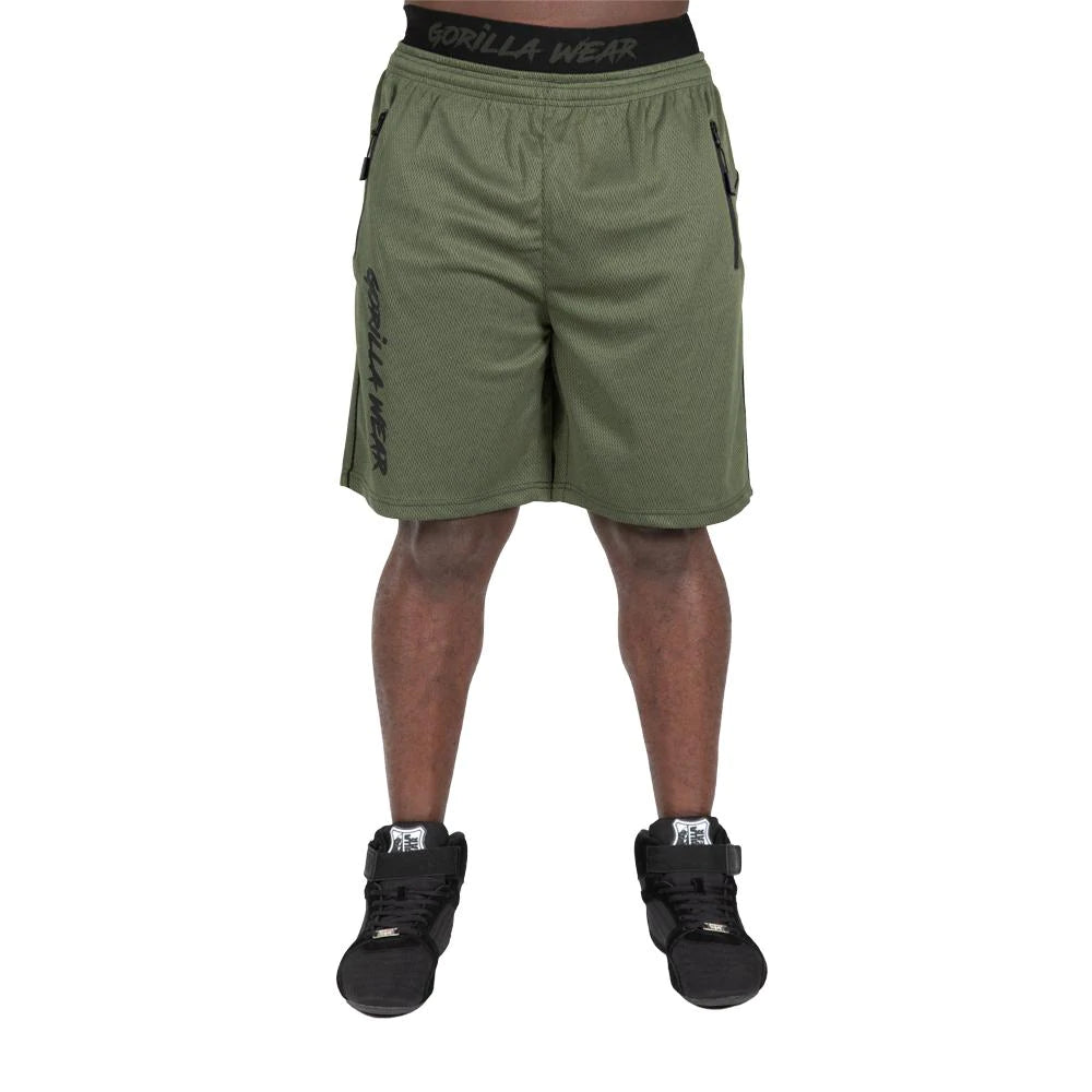 Gorilla Wear Mercury Mesh Shorts - Armee Grün/Schwarz