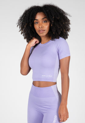 Gorilla Wear Selah Seamless Crop Top - Lila