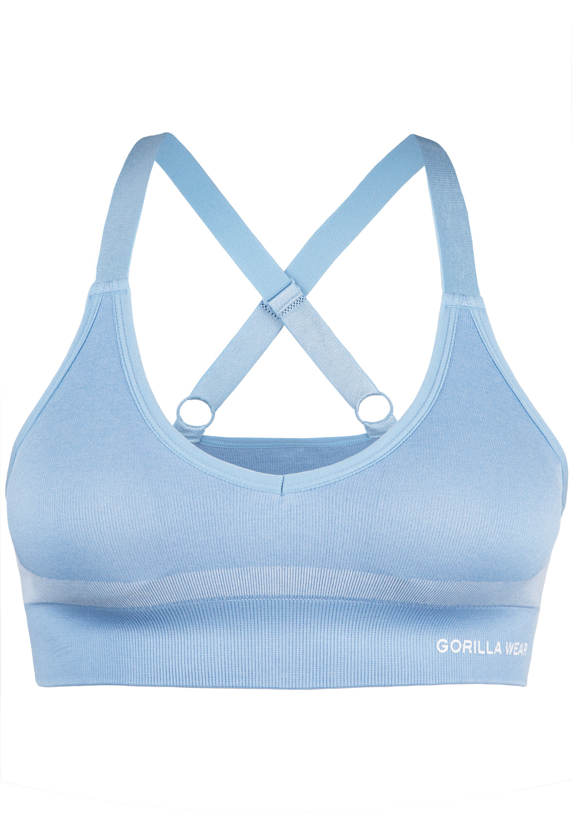 Gorilla Wear Selah Seamless Sports Bra - Hellblau