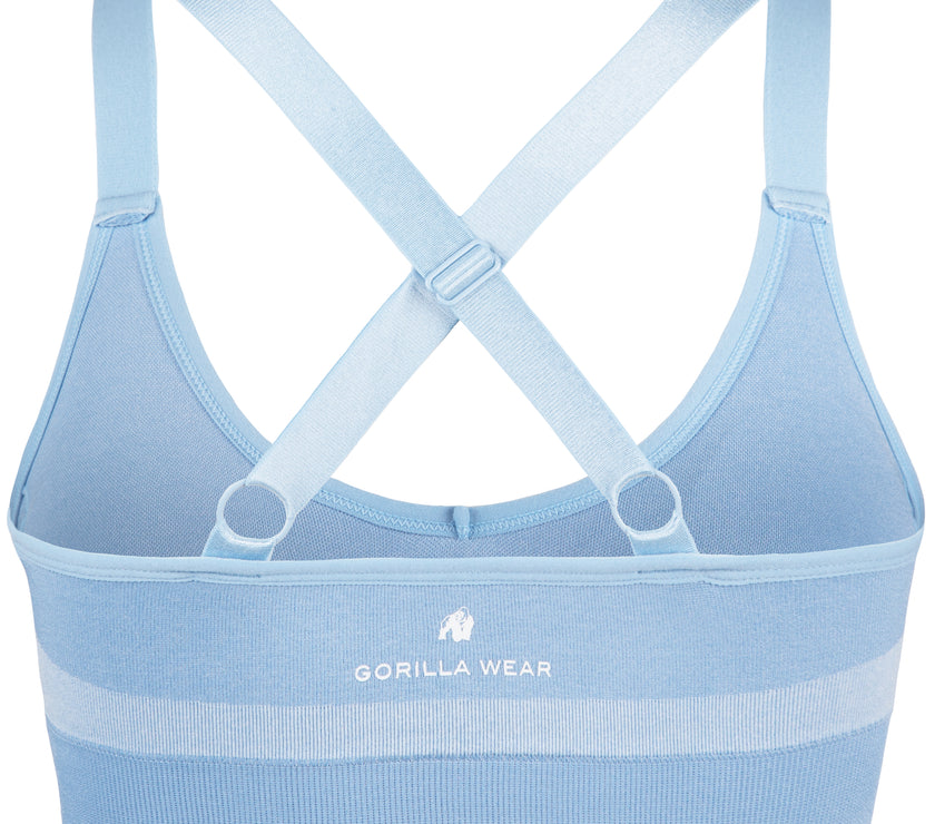 Gorilla Wear Selah Seamless Sports Bra - Hellblau