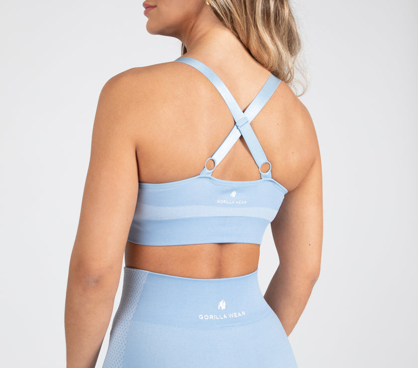 Gorilla Wear Selah Seamless Sports Bra - Hellblau