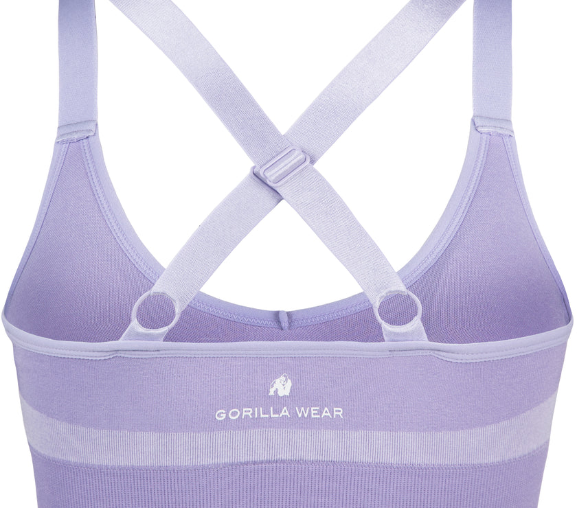 Gorilla Wear Selah Seamless Sports Bra - Lilac