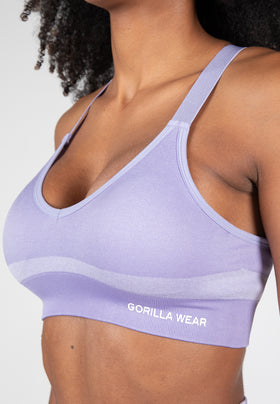 Gorilla Wear Selah Seamless Sports Bra - Lilac