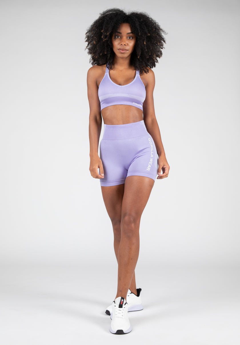 Gorilla Wear Selah Seamless Sports Bra - Lilac