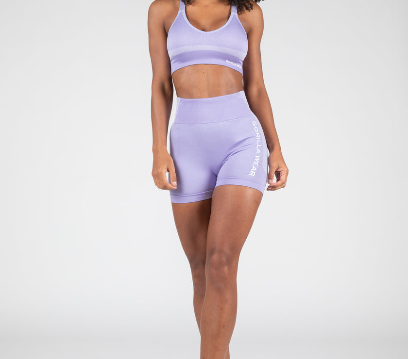 Gorilla Wear Selah Seamless Sports Bra - Lilac