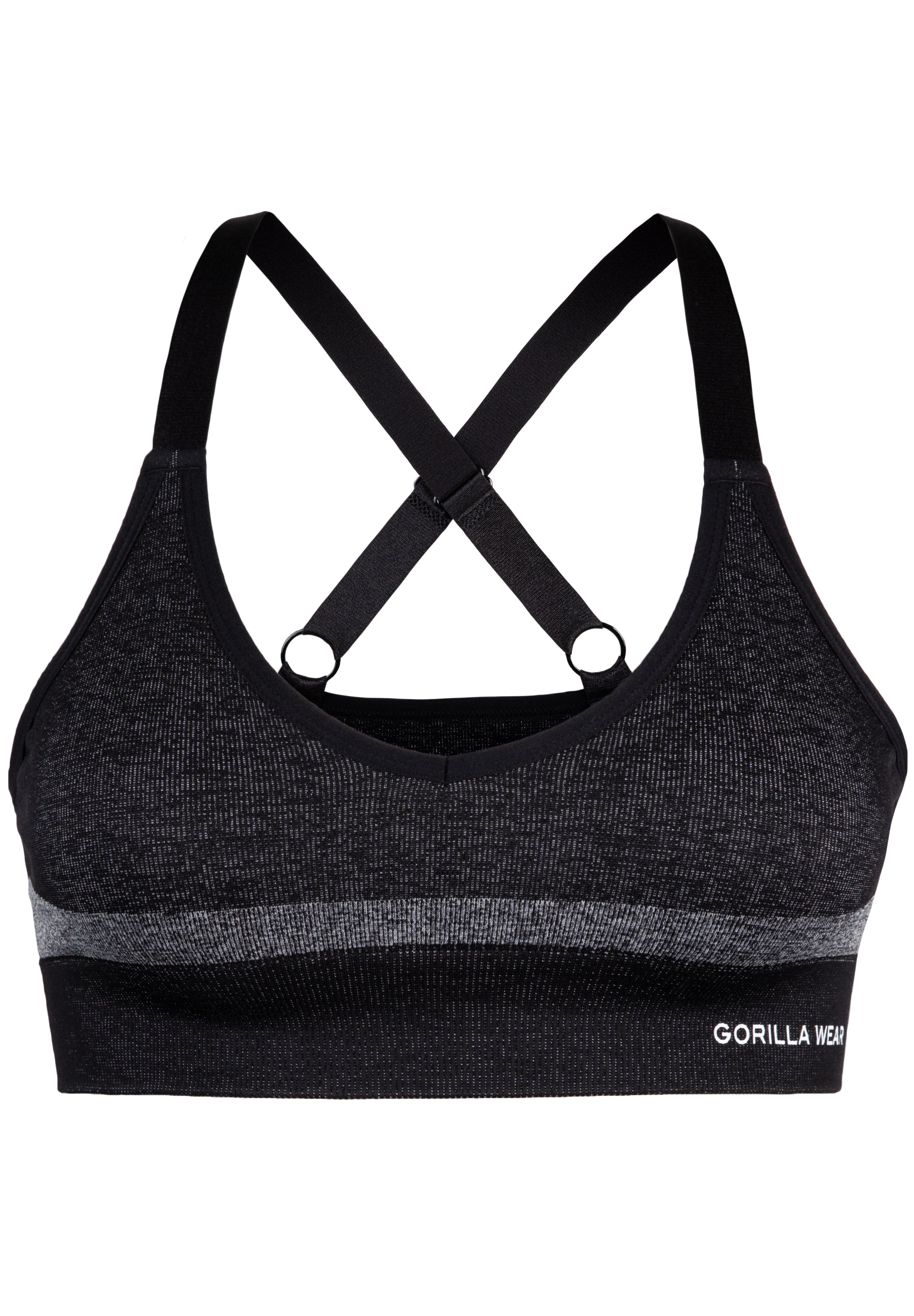 Gorilla Wear Selah Seamless Sports Bra - Schwarz