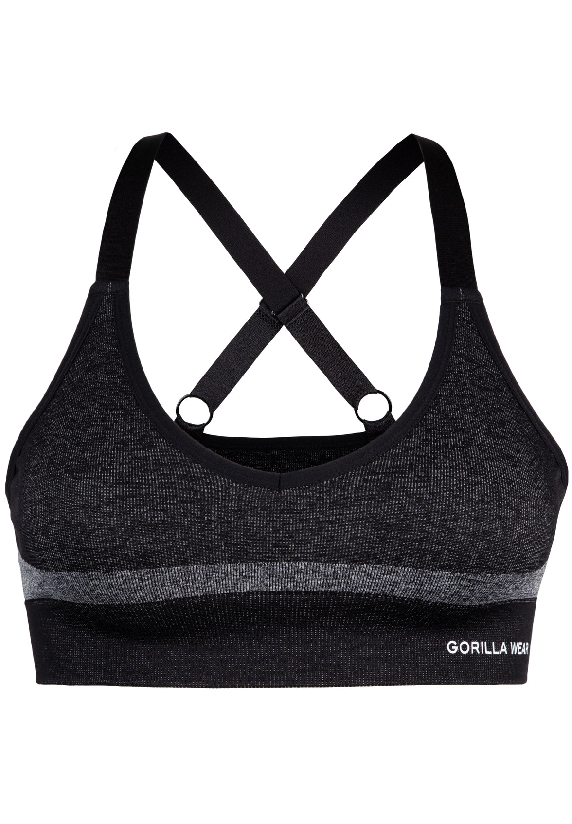 Gorilla Wear Selah Seamless Sports Bra - Schwarz