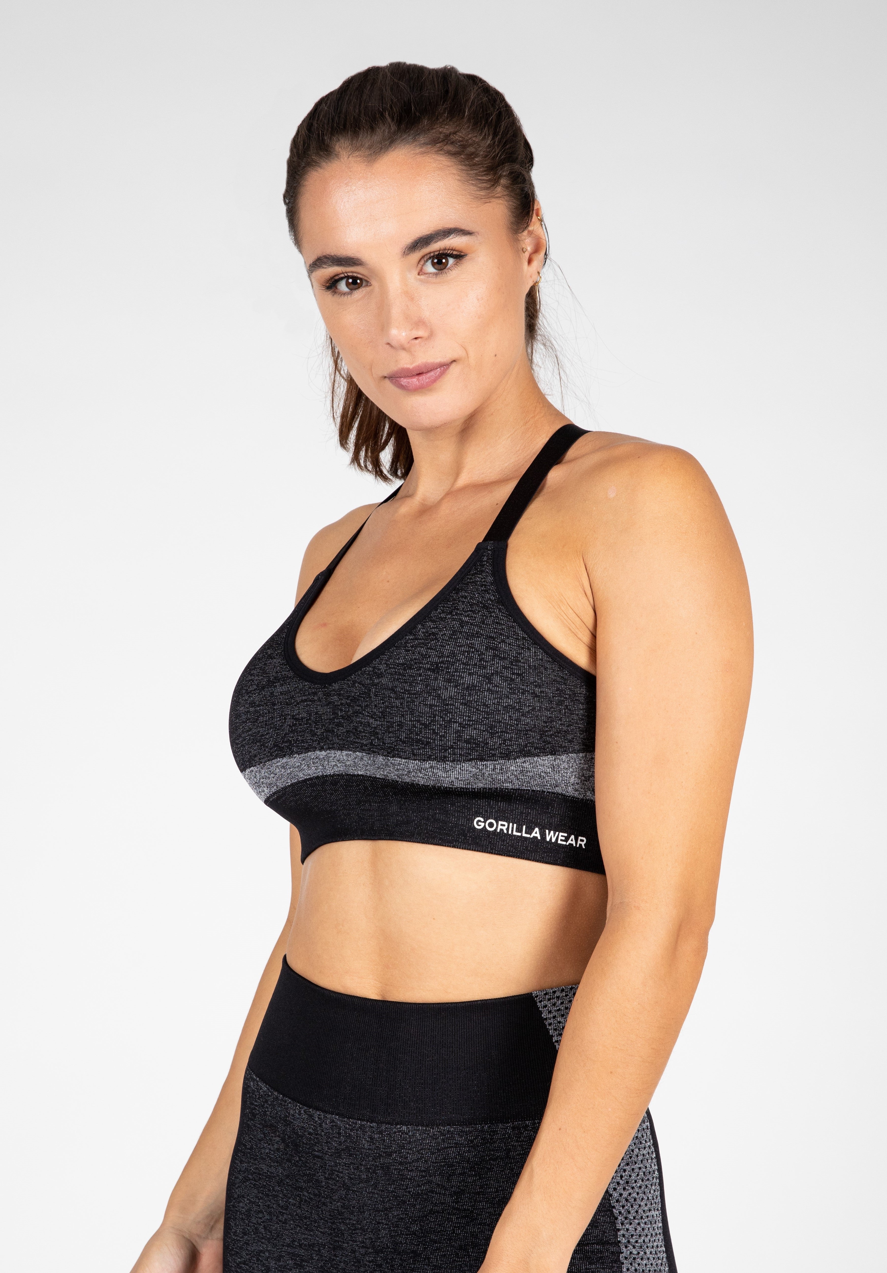 Gorilla Wear Selah Seamless Sports Bra - Schwarz