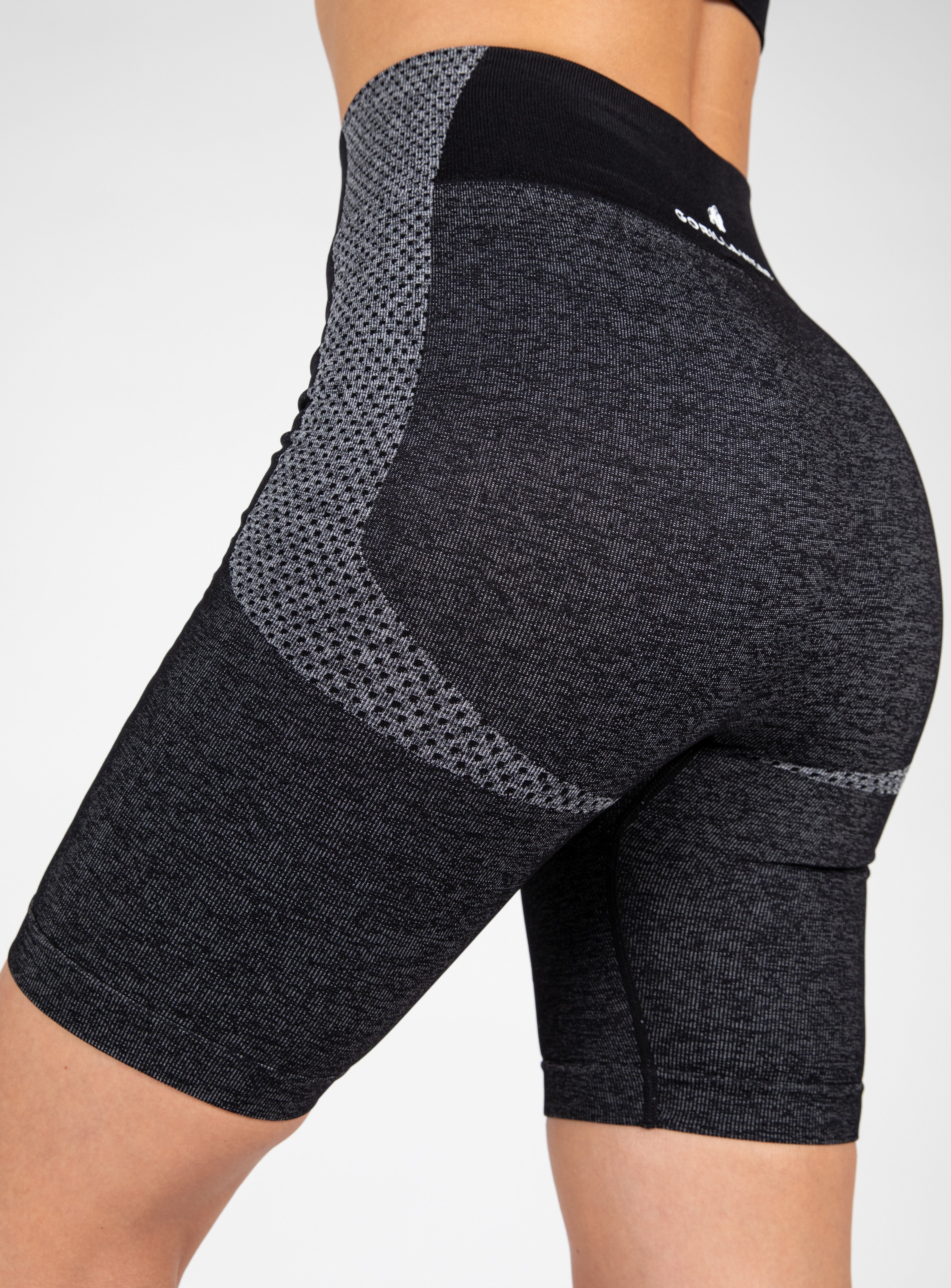 Gorilla Wear Selah Seamless Cycling Shorts - Schwarz