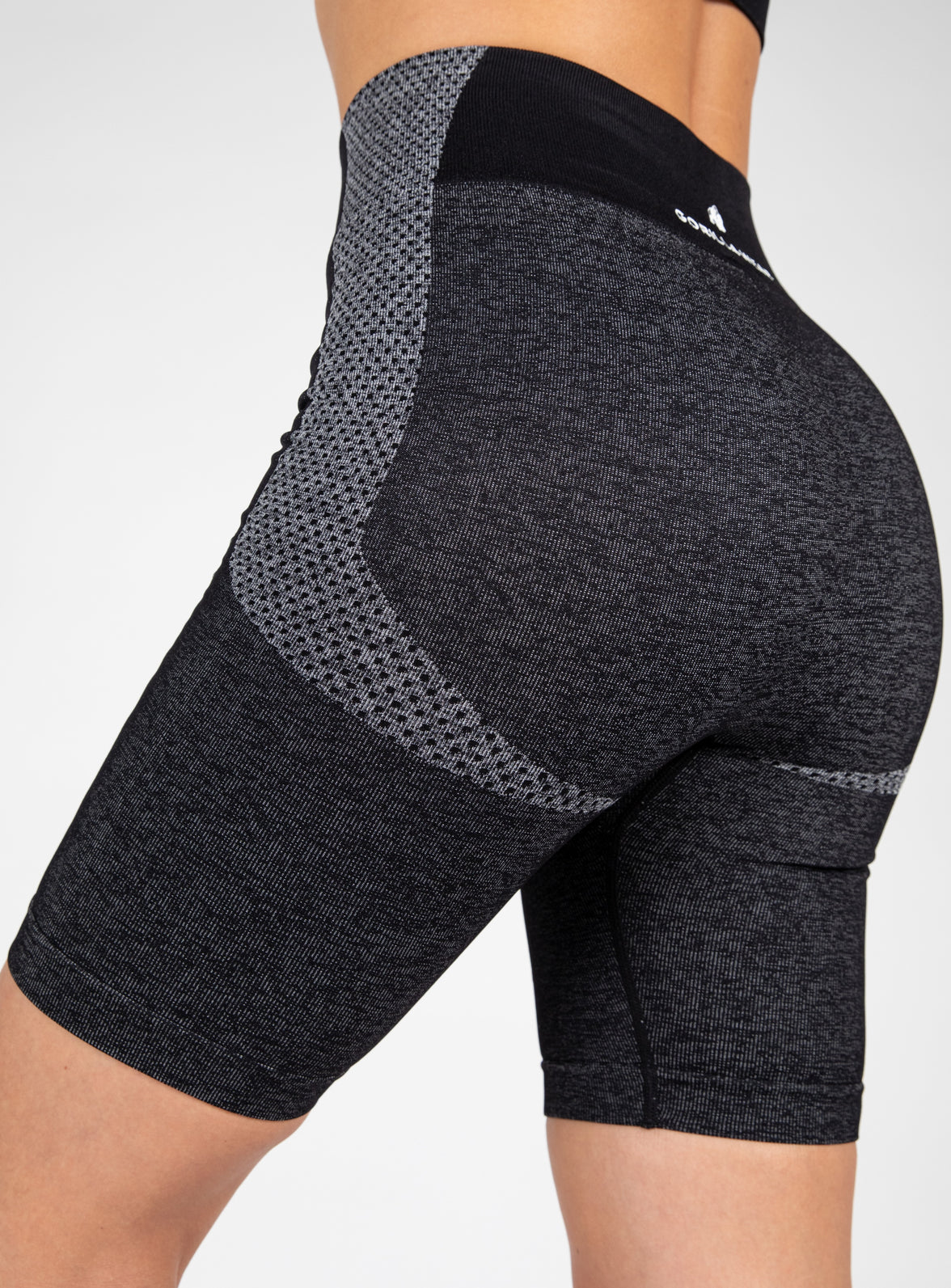 Gorilla Wear Selah Seamless Cycling Shorts - Schwarz