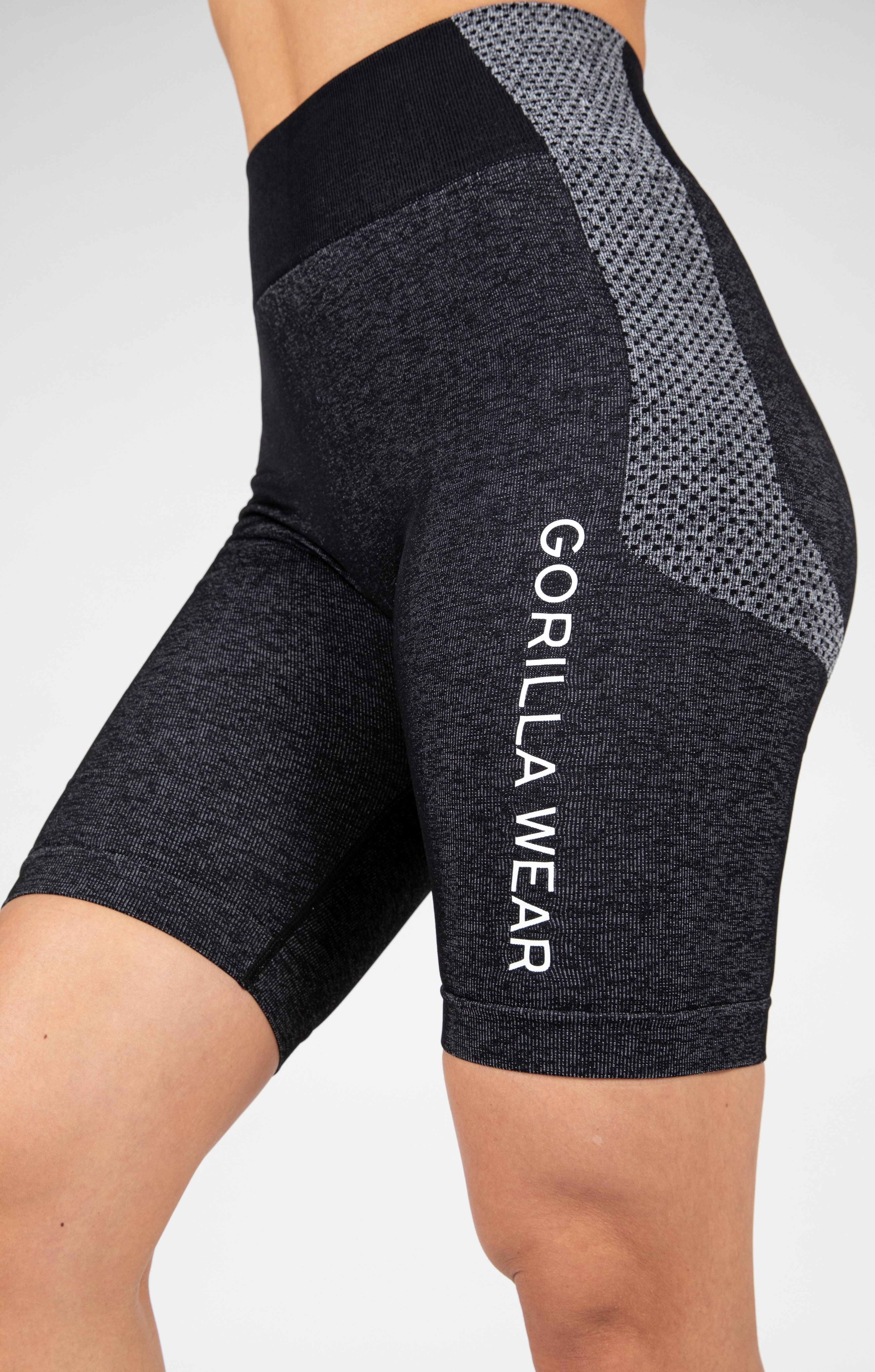 Gorilla Wear Selah Seamless Cycling Shorts - Schwarz