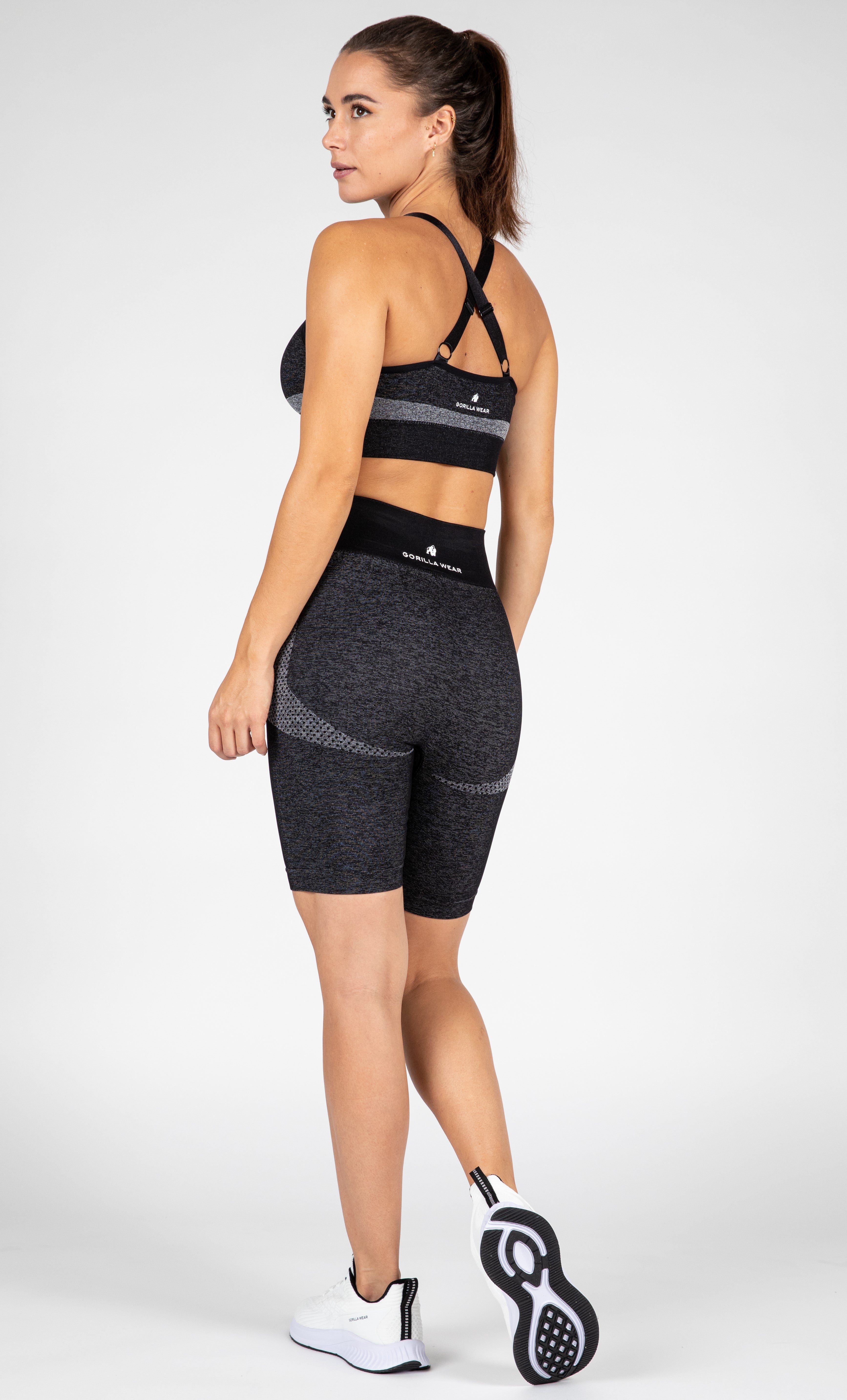 Gorilla Wear Selah Seamless Cycling Shorts - Schwarz