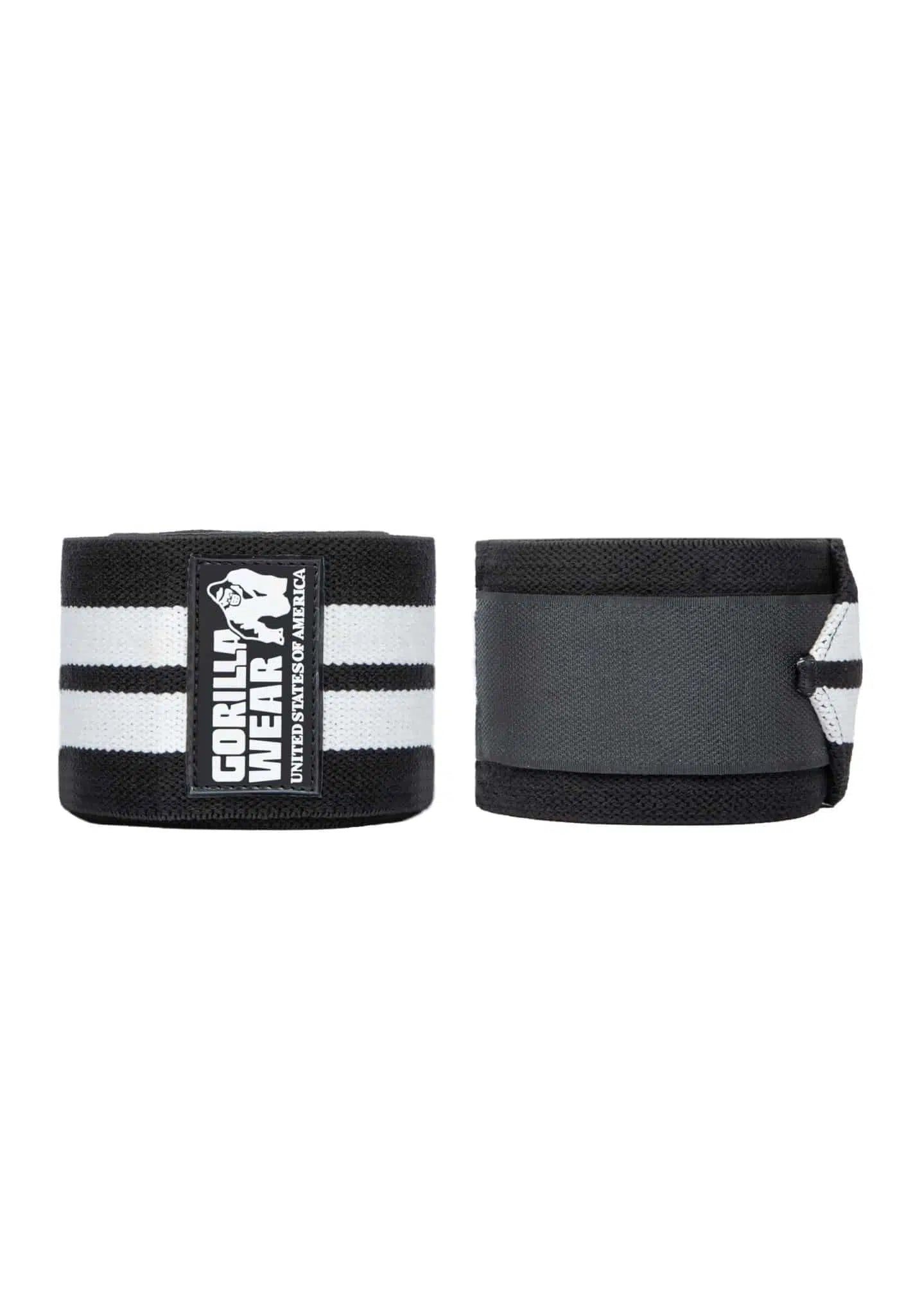 Gorilla Wear Knee Wraps - Schwarz/Weiss