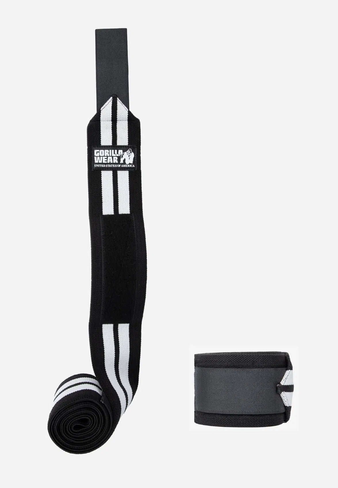 Gorilla Wear Knee Wraps - Schwarz/Weiss