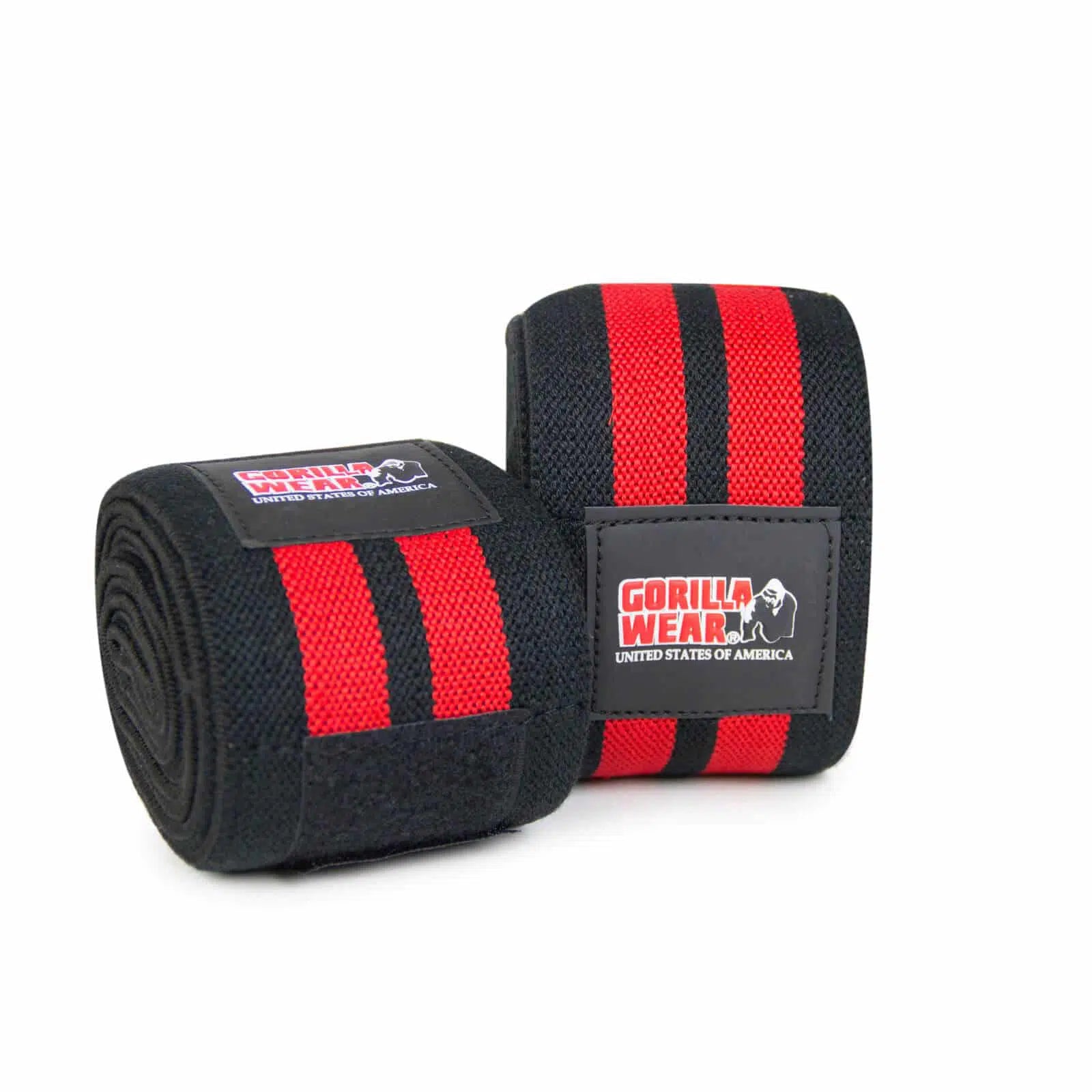Gorilla Wear Knee Wraps - Schwarz/Rot