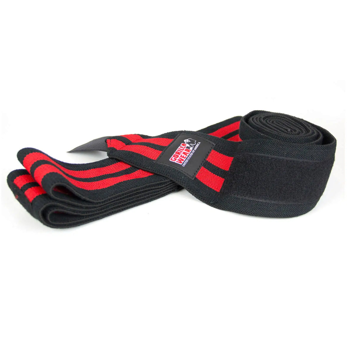 Gorilla Wear Knee Wraps - Schwarz/Rot