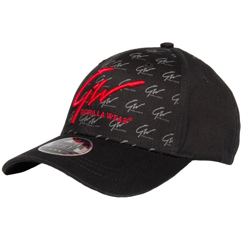 Gorilla Wear Julian Cap - Schwarz/Rot