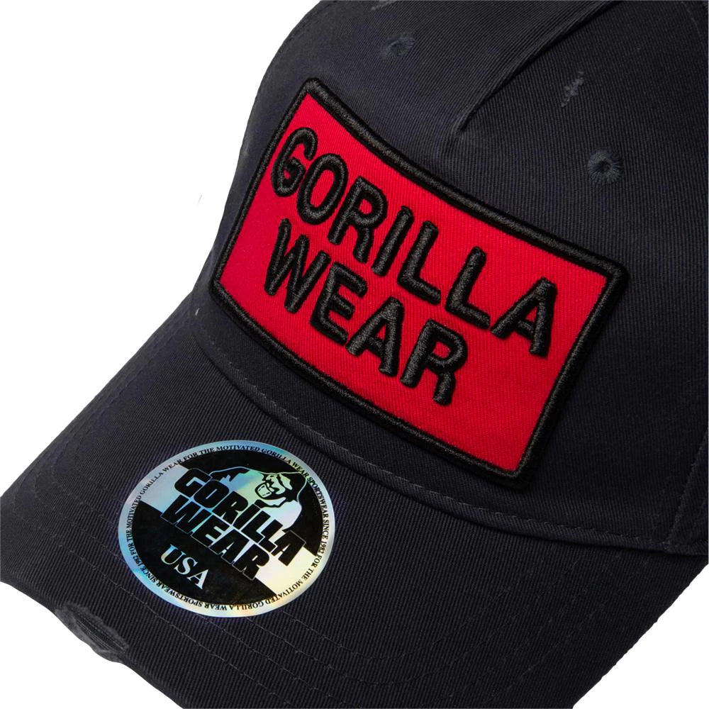 Gorilla Wear Harrison Cap - Schwarz/Rot