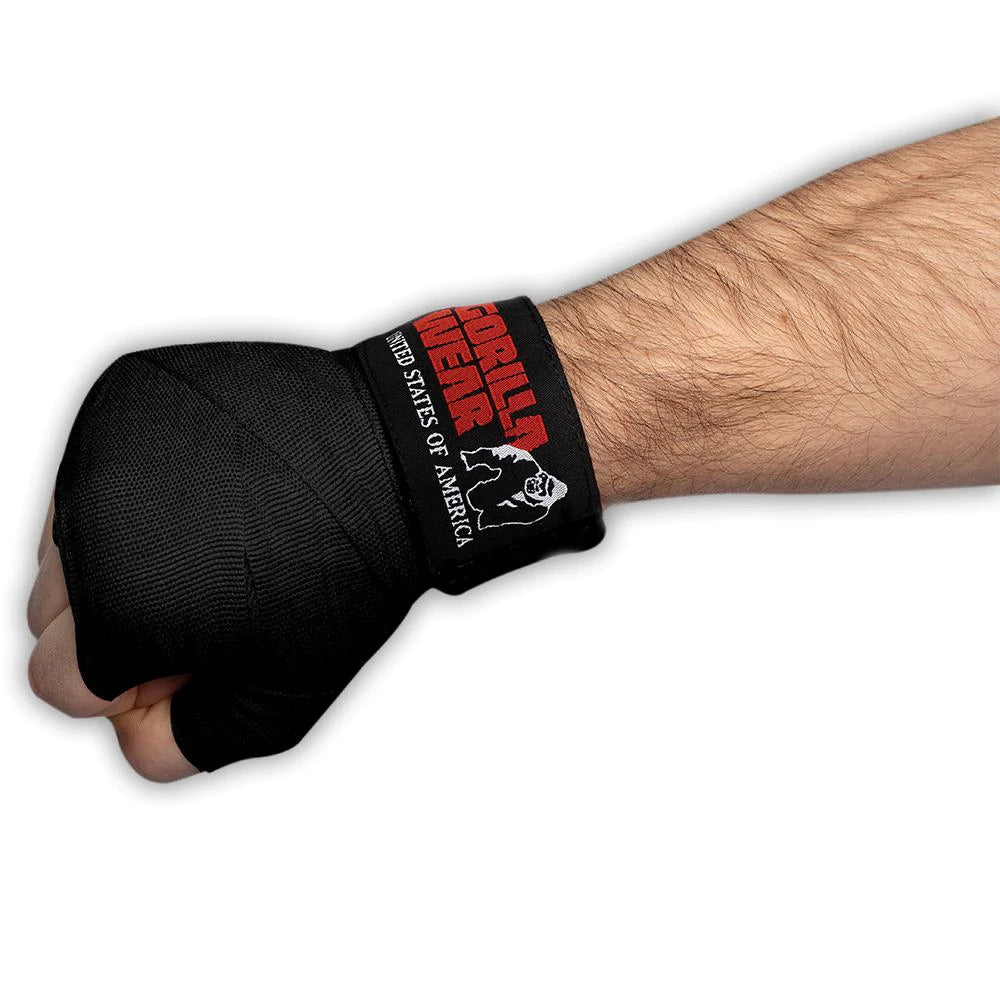 Gorilla Wear Boxing Hand Wraps - Schwarz