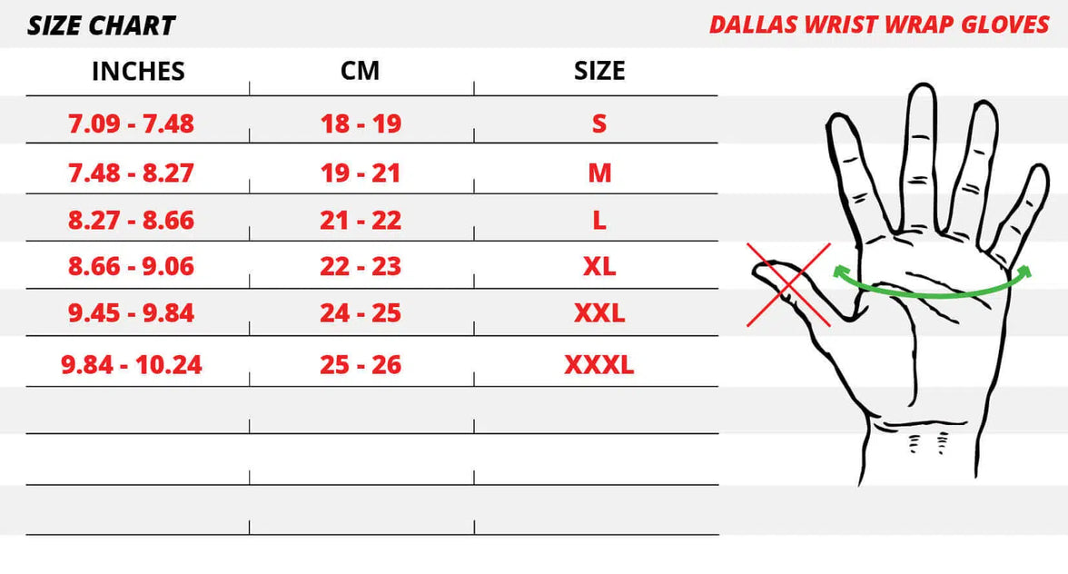 Gorilla Wear Dallas Wrist Wrap Gloves - Schwarz