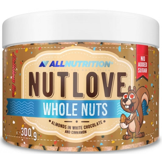 All Nutrition NutLove Whole Almonds in White Chocolate with Coconut 300g