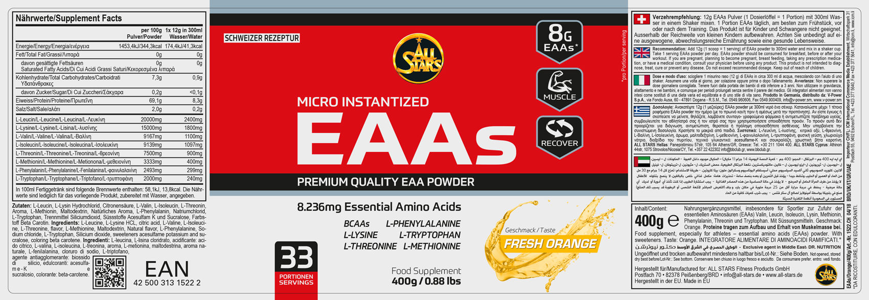 All Stars EAA's Pulver 400g