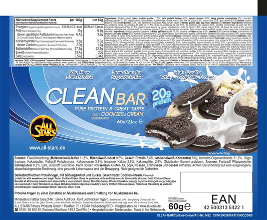 All Stars Clean Bar 18x60g