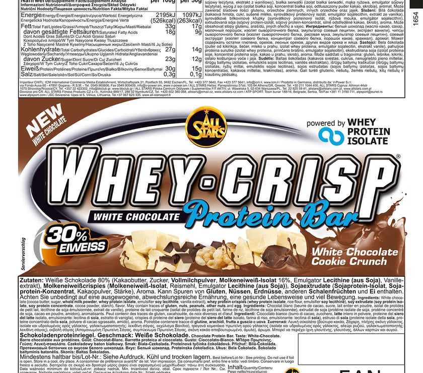 All Stars Whey Crisp Proteinriegel 1x50g