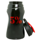 5% Nutrition 64oz Sports Jug - Schwarz