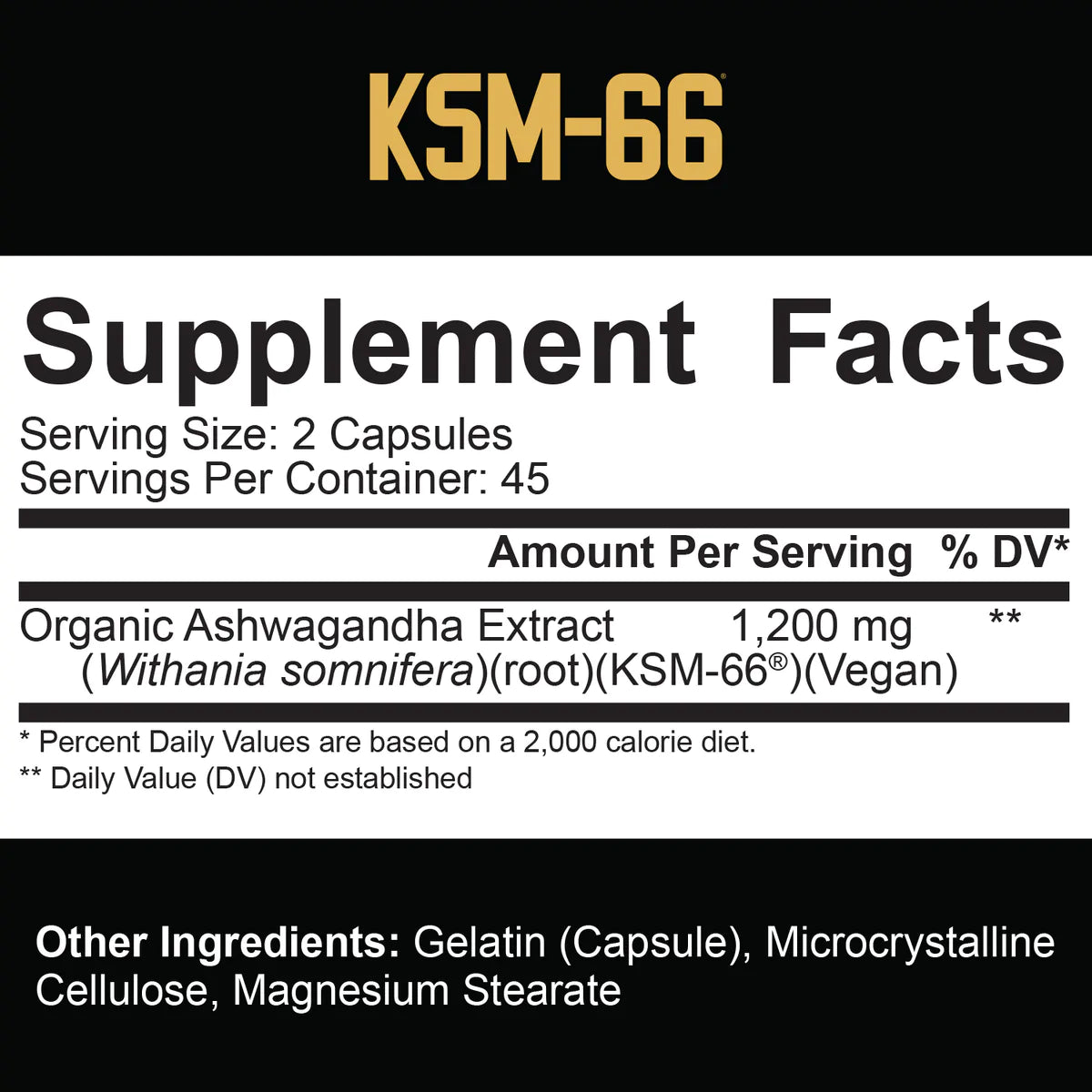 5% Nutrition - KSM-66 Ashwaganda - 90 Kapseln