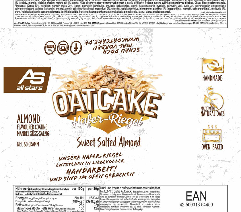 All Stars Oatcake Hafer-Riegel - 12x80g