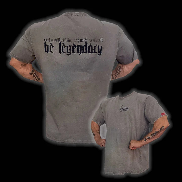 Explosive Fibres Be Legendary Oversized Acid T-Shirt - Olive