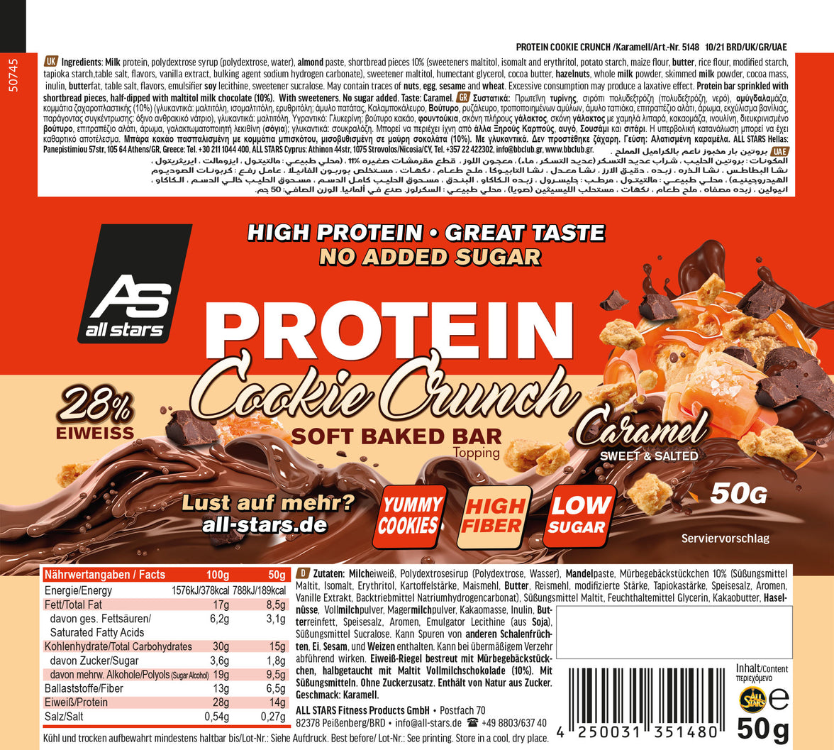 All Stars Protein Cookie Crunch Bar 18x50g
