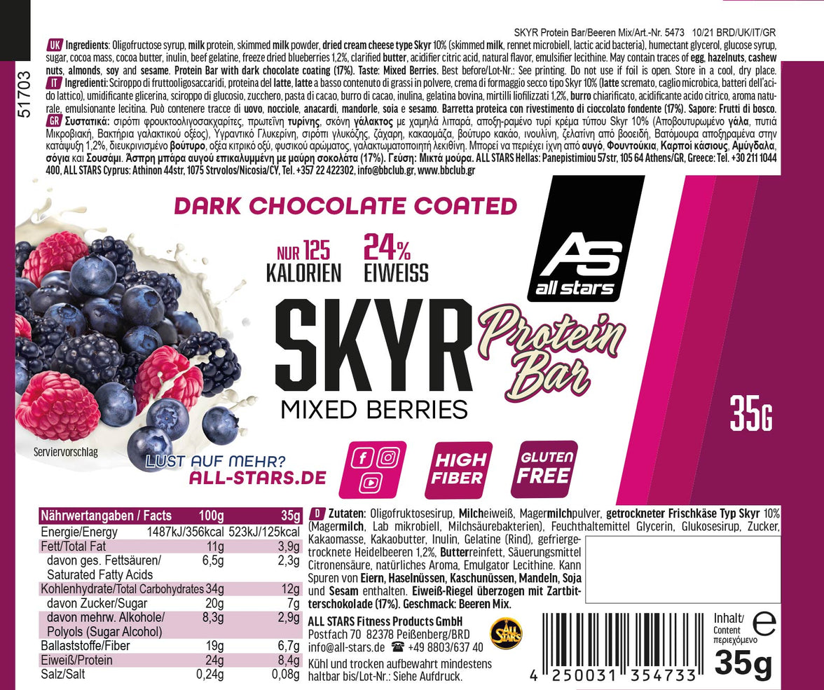All Stars Skyr Protein Riegel 1x35g