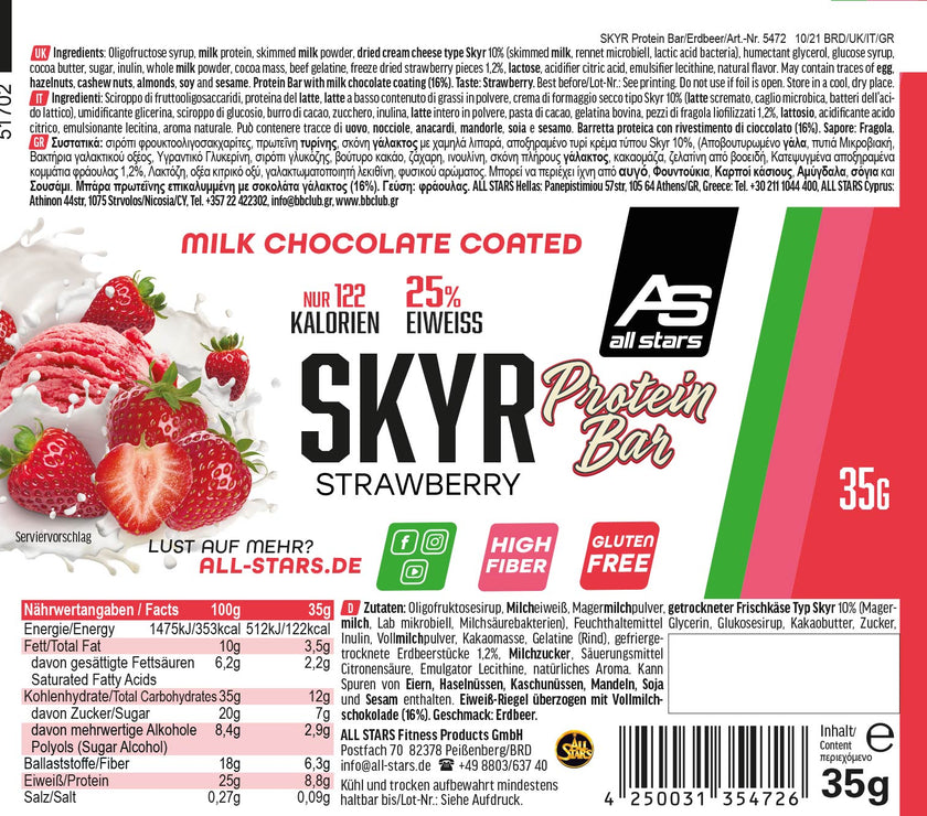 All Stars Skyr Protein Riegel 1x35g