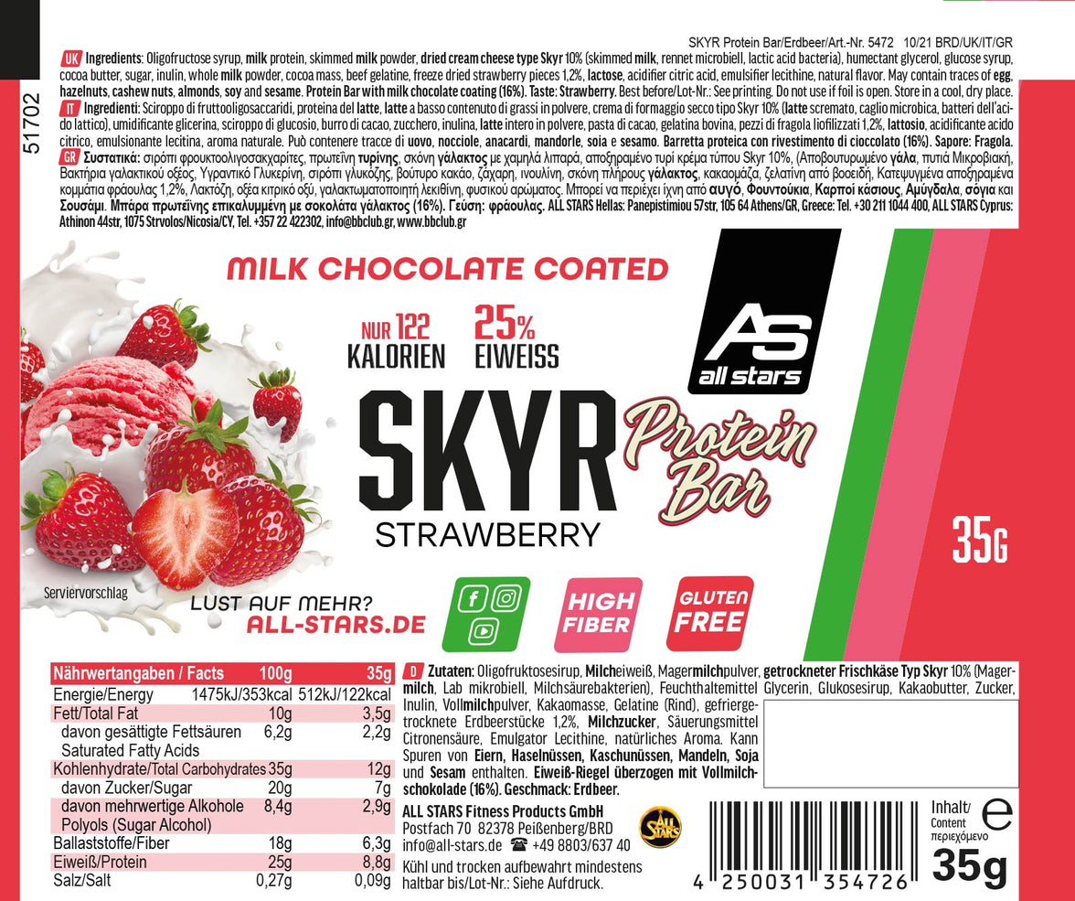 All Stars Skyr Protein Riegel 1x35g