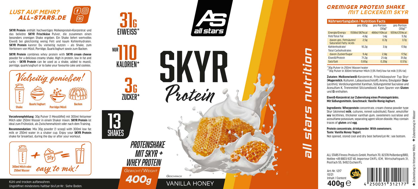 All Stars Skyr Protein 400g