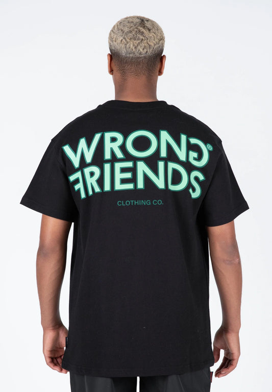 Wrong Friends Tirana Oversized T-Shirt - Schwarz