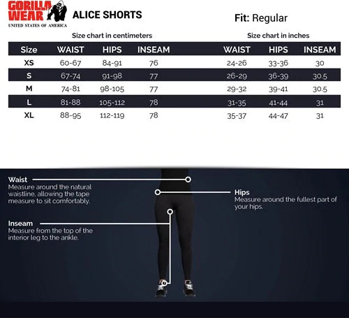 Gorilla Wear Alice Shorts - Grau