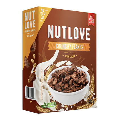 All Nutrition Nutlove Crunchy Flakes Cocoa 300g