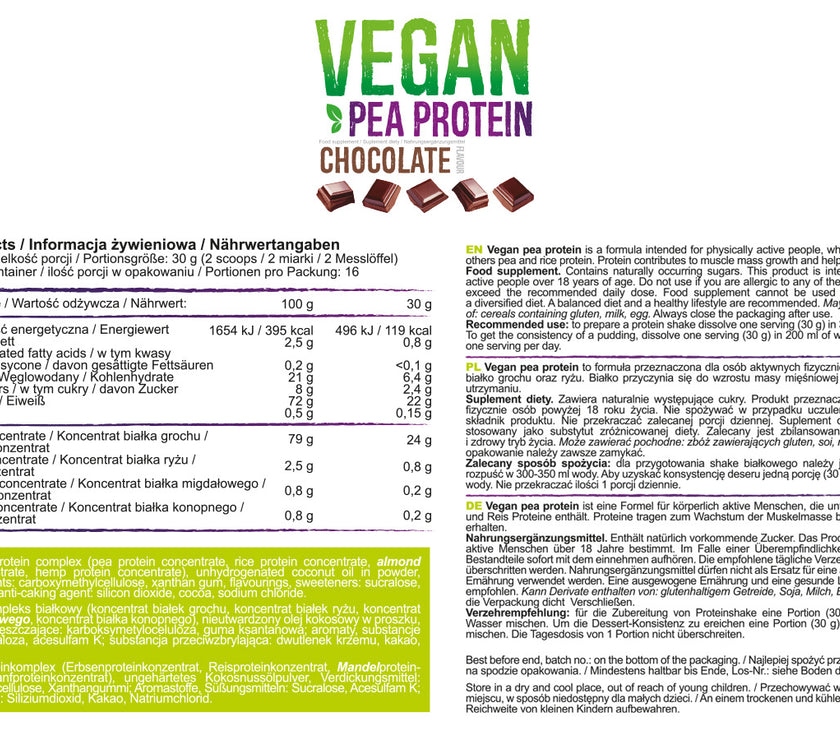 All Nutrition Vegan Pea Protein 500g