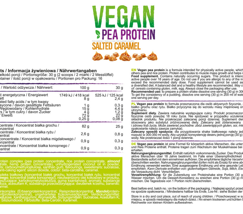 All Nutrition Vegan Pea Protein 500g